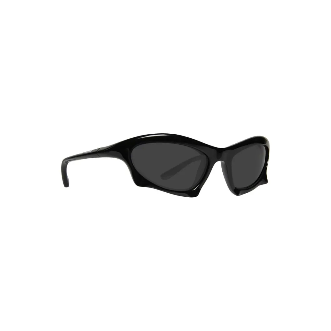 Occhiali Da Sole Bat Rectangle in Nero