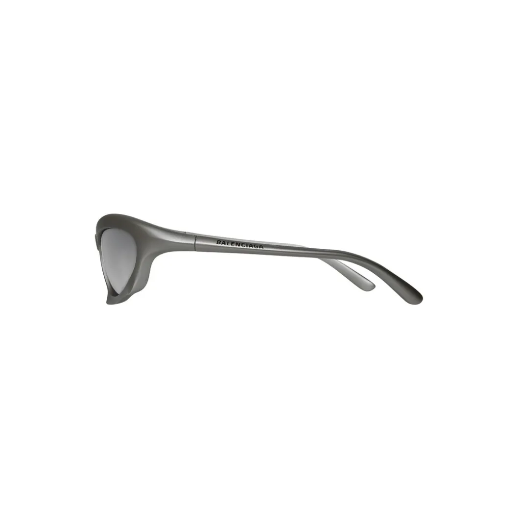 Occhiali Da Sole Bat Rectangle in Argento