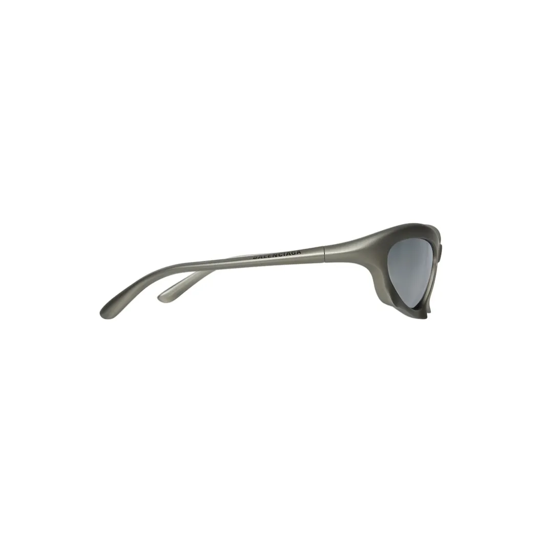 Occhiali Da Sole Bat Rectangle in Argento