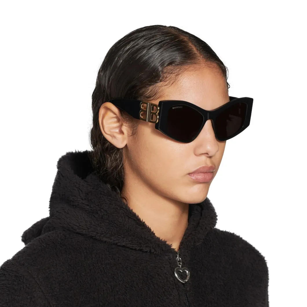 Occhiali Da Sole Dinasty D-frame Xl da Donna in Nero