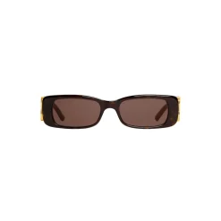 Occhiali Da Sole Dynasty Rectangle da Donna in Marrone