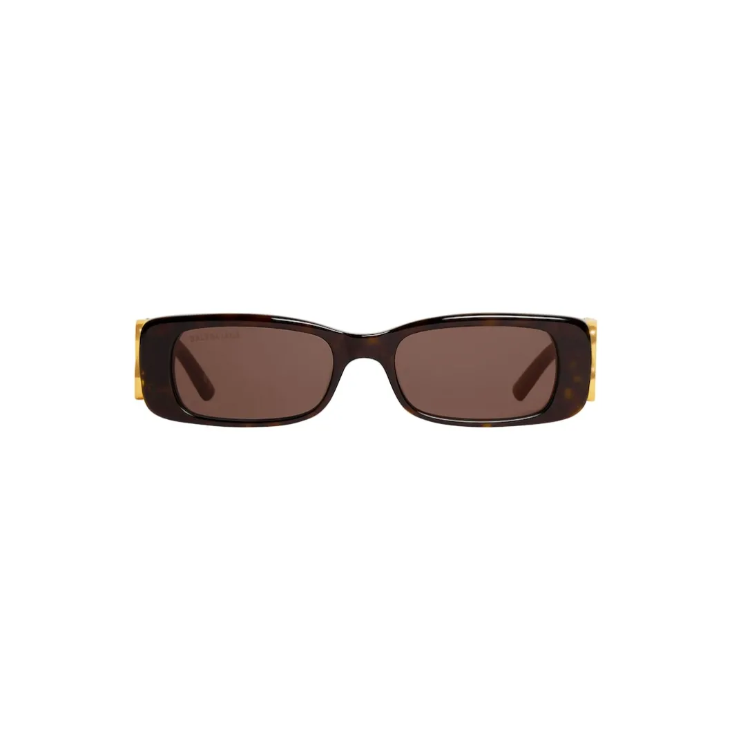 Occhiali Da Sole Dynasty Rectangle da Donna in Marrone