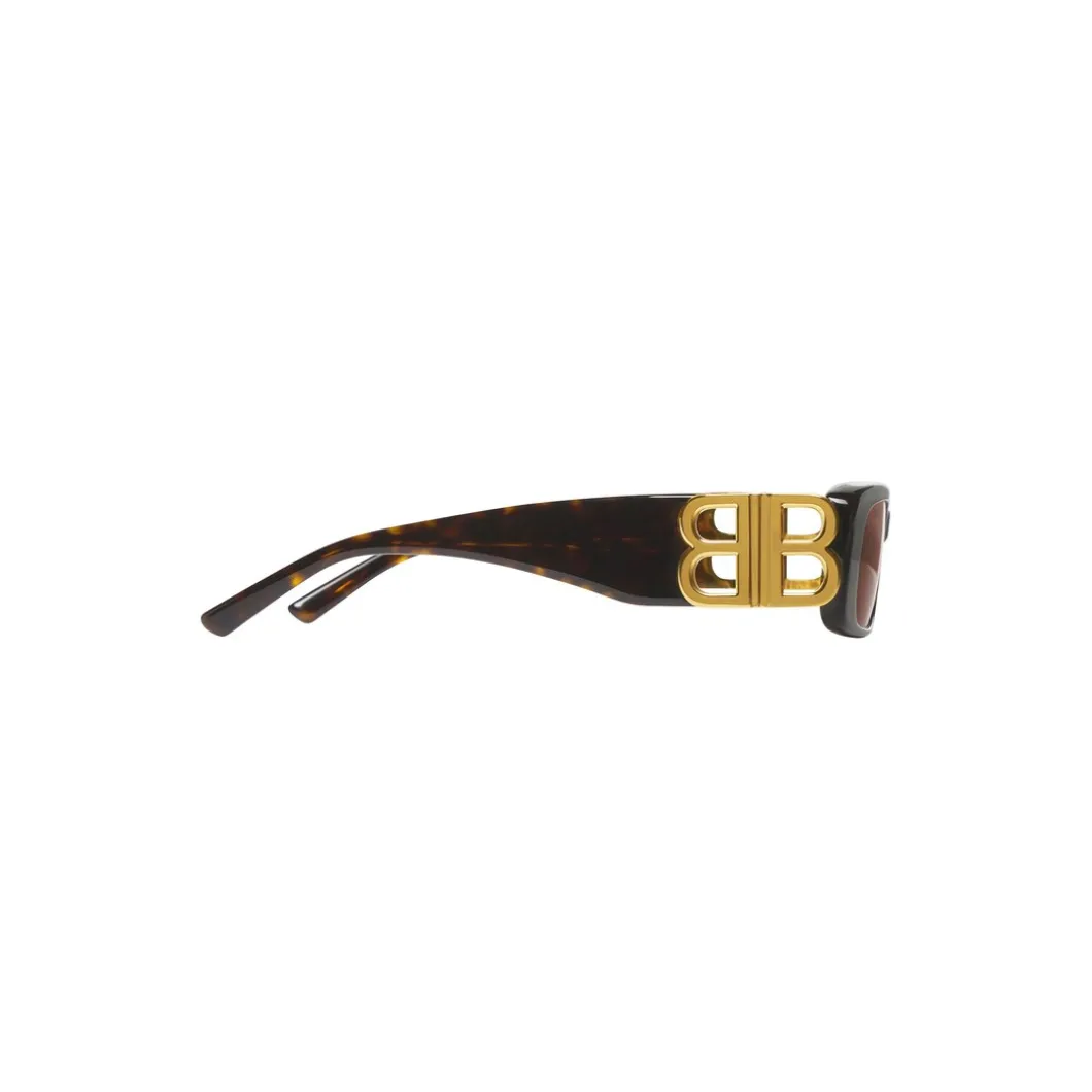 Occhiali Da Sole Dynasty Rectangle da Donna in Marrone