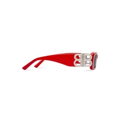 Occhiali Da Sole Dynasty Rectangle da Donna in Rosso