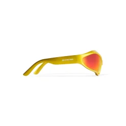 Occhiali Da Sole Fennec Oval  in Giallo/rosso