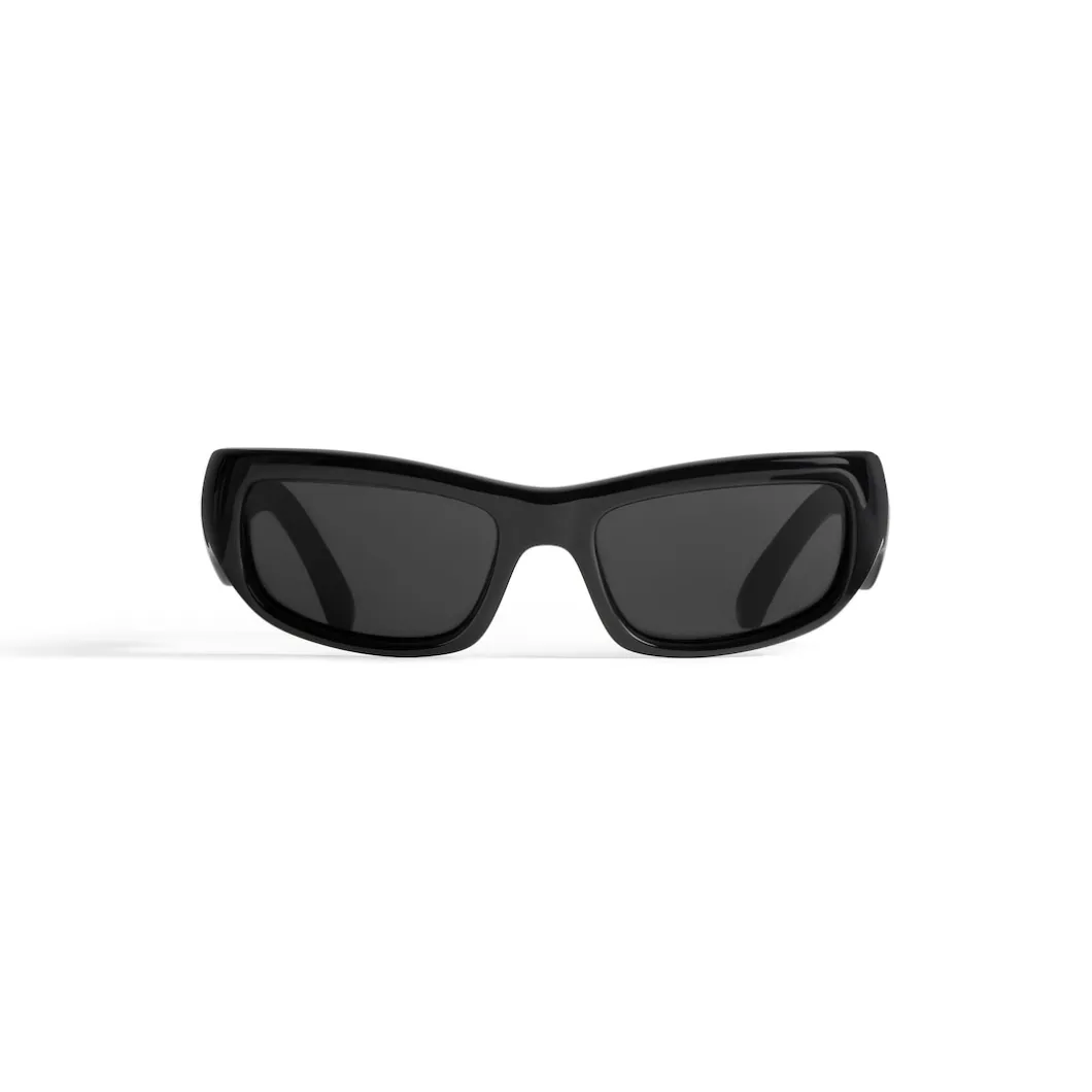 Occhiali Da Sole Hamptons Rectangle in Nero