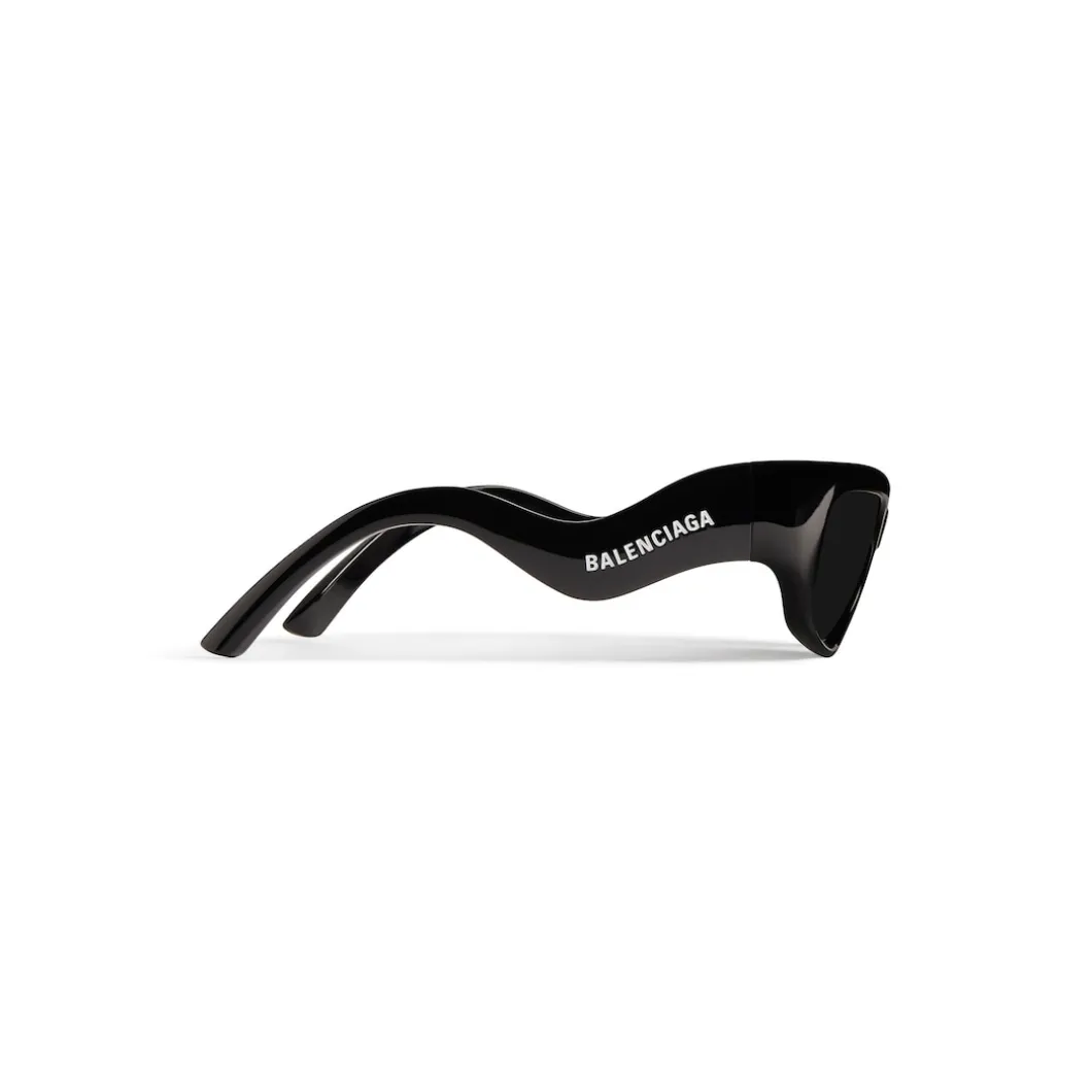 Occhiali Da Sole Hamptons Rectangle in Nero