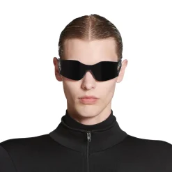 Occhiali Da Sole Hourglass Mask in Nero