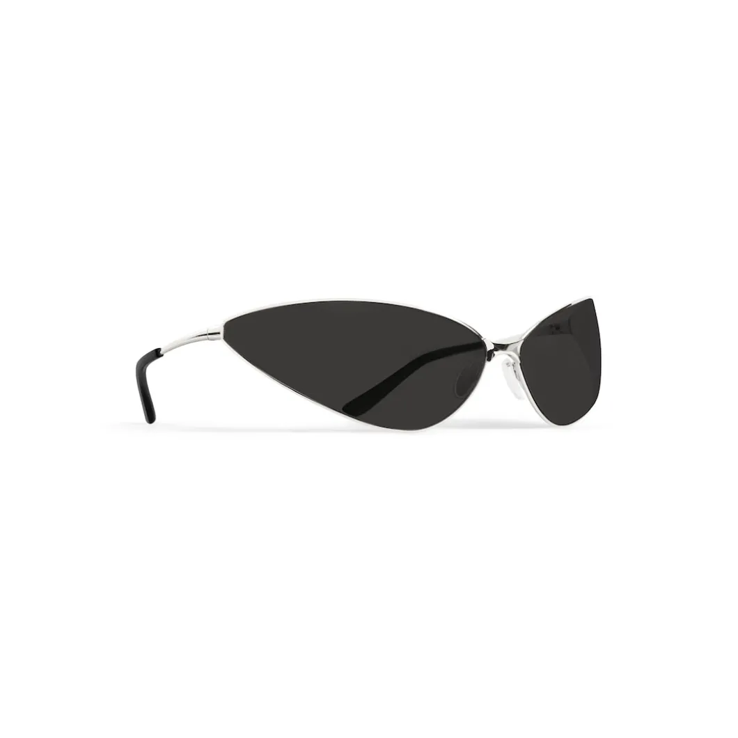 Occhiali Da Sole Razor Cat in Argento
