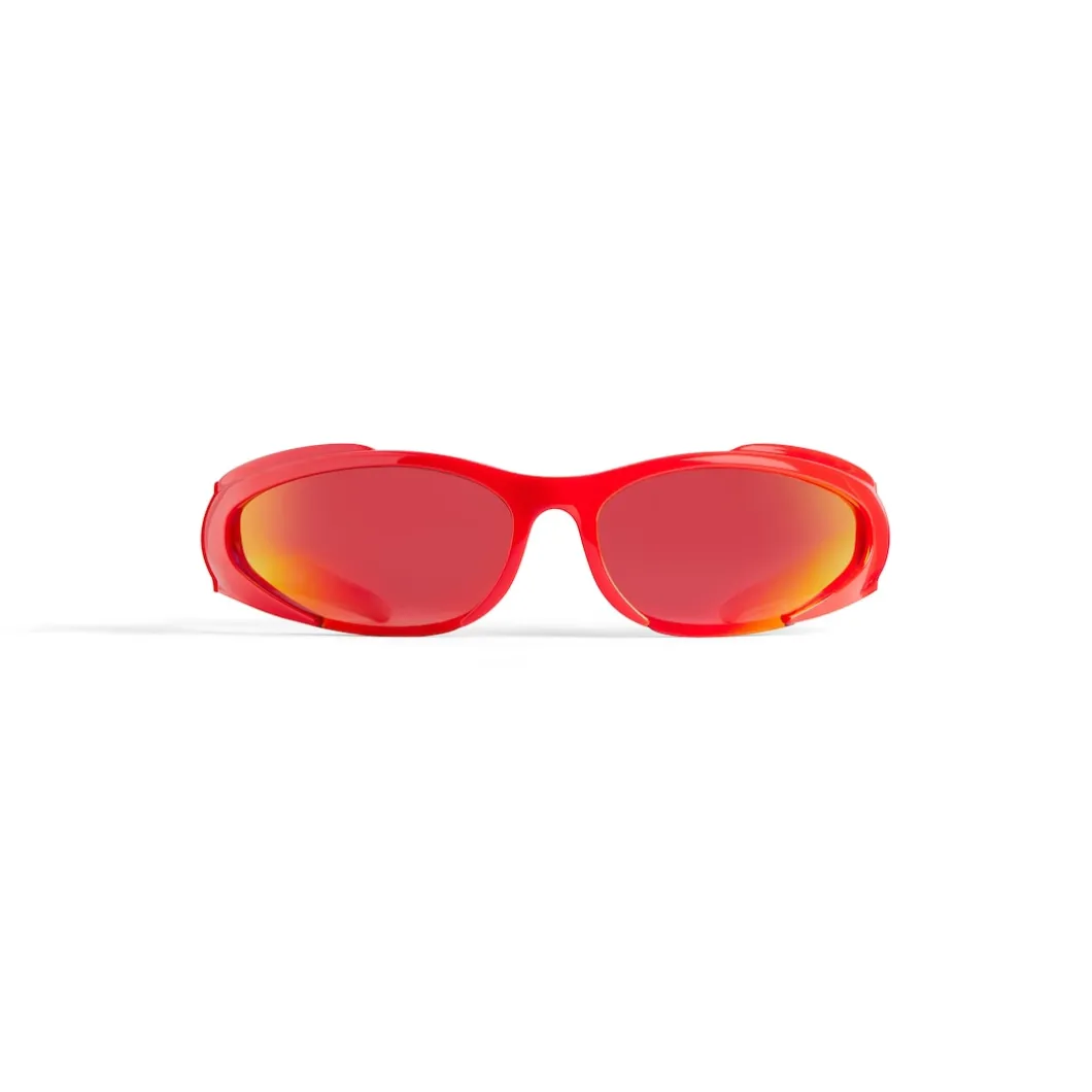 Occhiali Da Sole Reverse Xpander Rectangle in Rosso