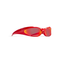 Occhiali Da Sole Reverse Xpander Rectangle in Rosso