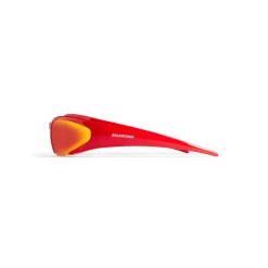 Occhiali Da Sole Reverse Xpander Rectangle in Rosso