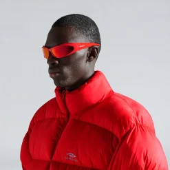 Occhiali Da Sole Reverse Xpander Rectangle in Rosso