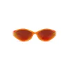 Occhiali Da Sole 90s Oval  in Arancione Fluo