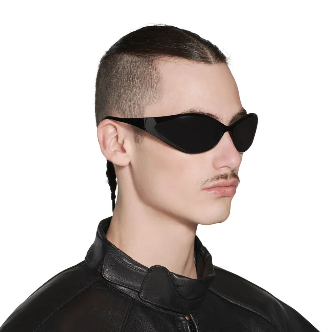 Occhiali Da Sole 90s Oval in Nero