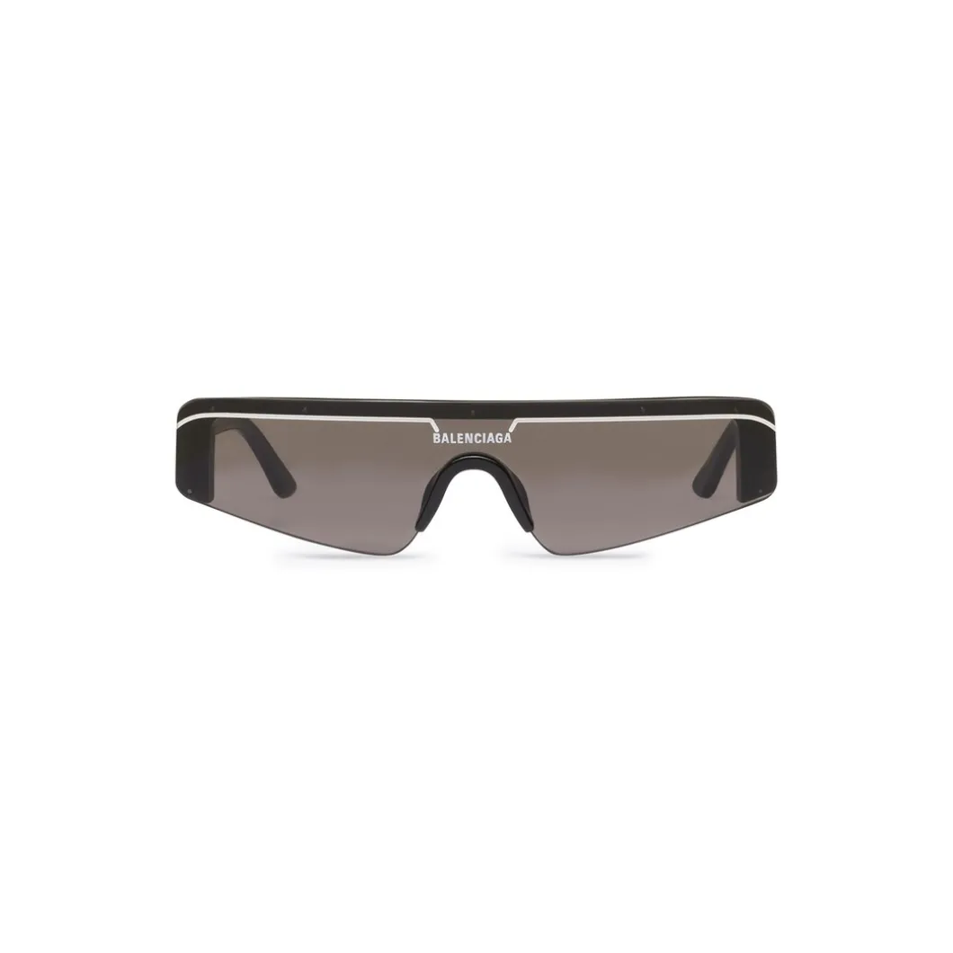 Occhiali Da Sole Ski Rectangle in Nero