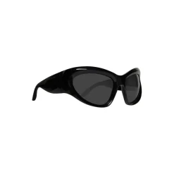 Occhiali Da Sole Wrap D-frame in Nero