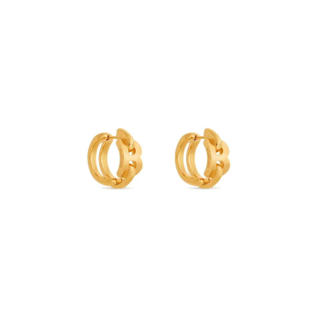 Orecchini A Cerchio B Chain da Donna in Oro