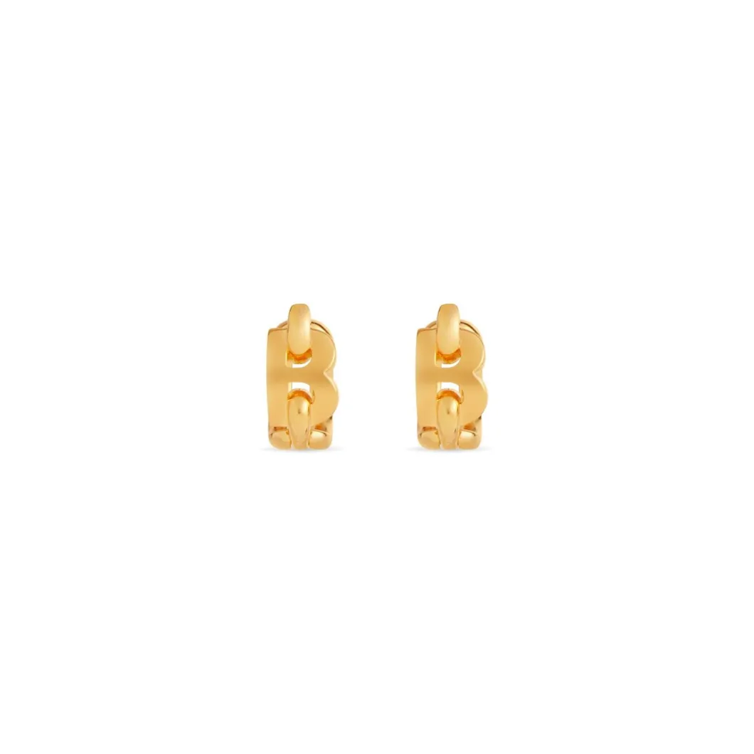 Orecchini A Cerchio B Chain da Donna in Oro