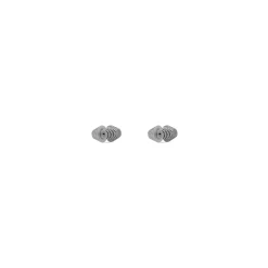 Orecchini Cagole Stud  in Argento Anticato