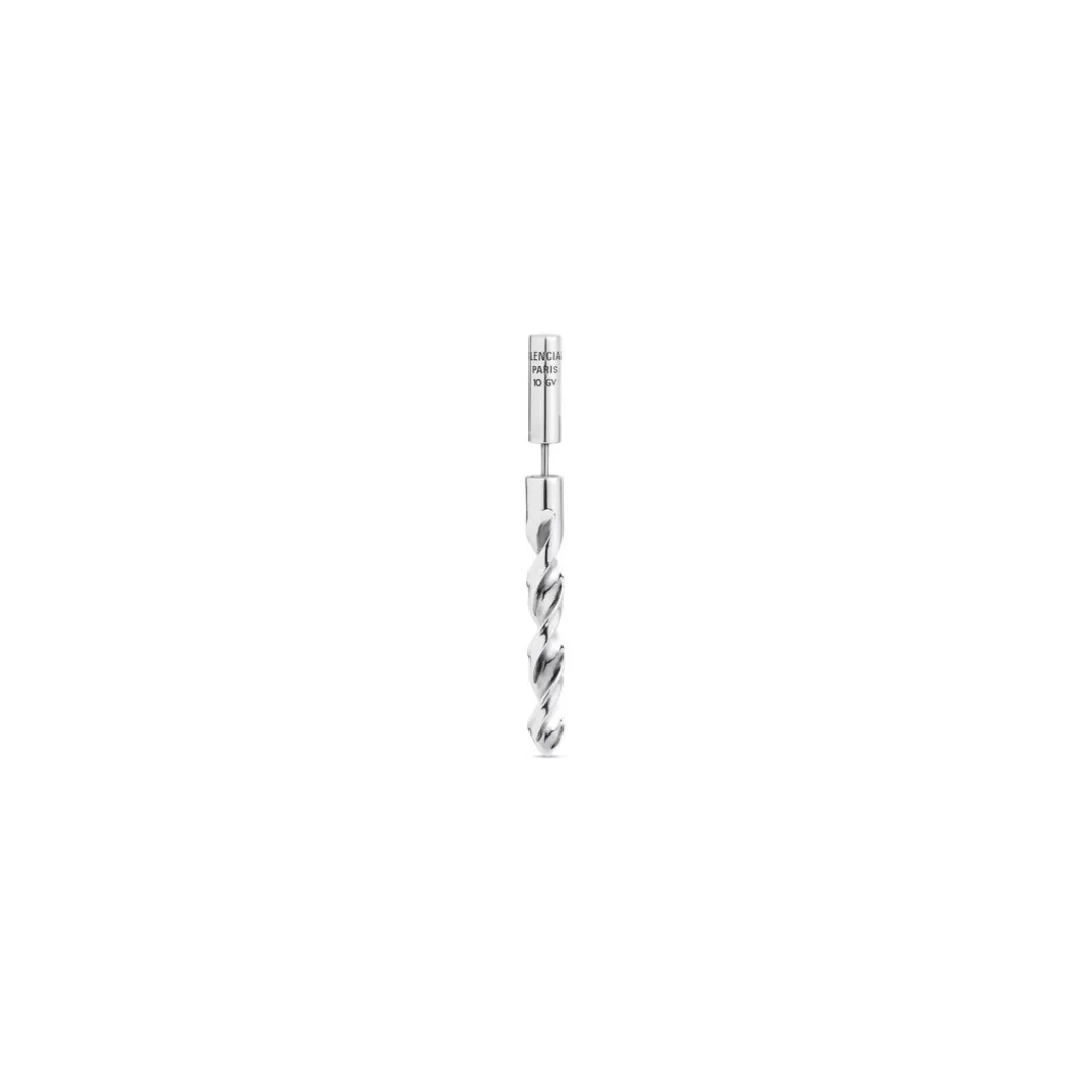 Orecchini City Drill in Argento