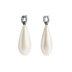 Orecchini Con Perla Palazzo  da Donna in Argento Anticato