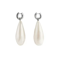 Orecchini Con Perla Palazzo  da Donna in Argento Anticato