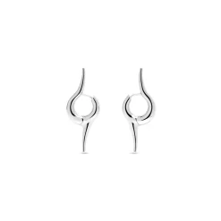 Orecchini Force Double Spike in Argento