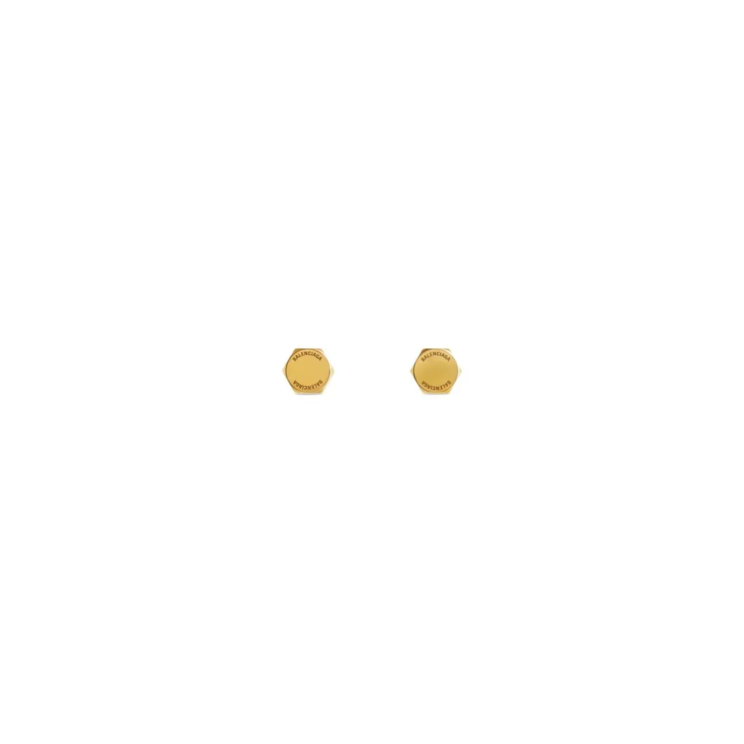 Orecchini Garage Double Screw in Oro Anticato
