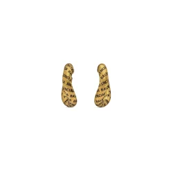 Orecchini Logo da Donna in Oro Anticato