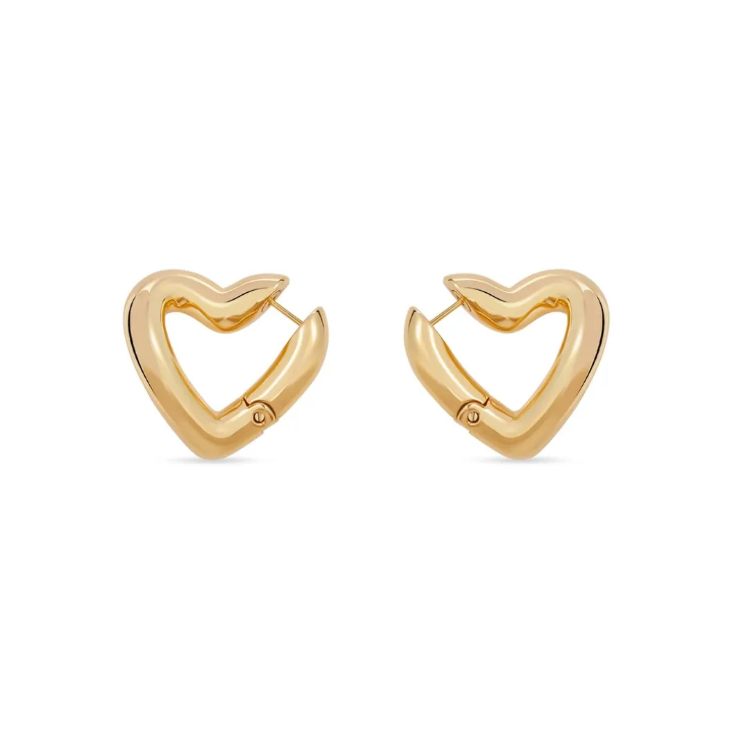 Orecchini Loop Heart da Donna in Oro