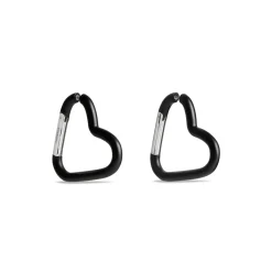 Orecchini Love Clip da Donna in Nero