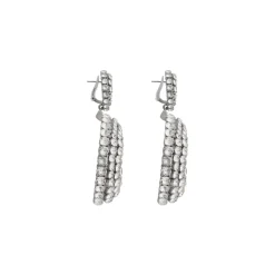 Orecchini Rotondi Palazzo da Donna in Argento Anticato