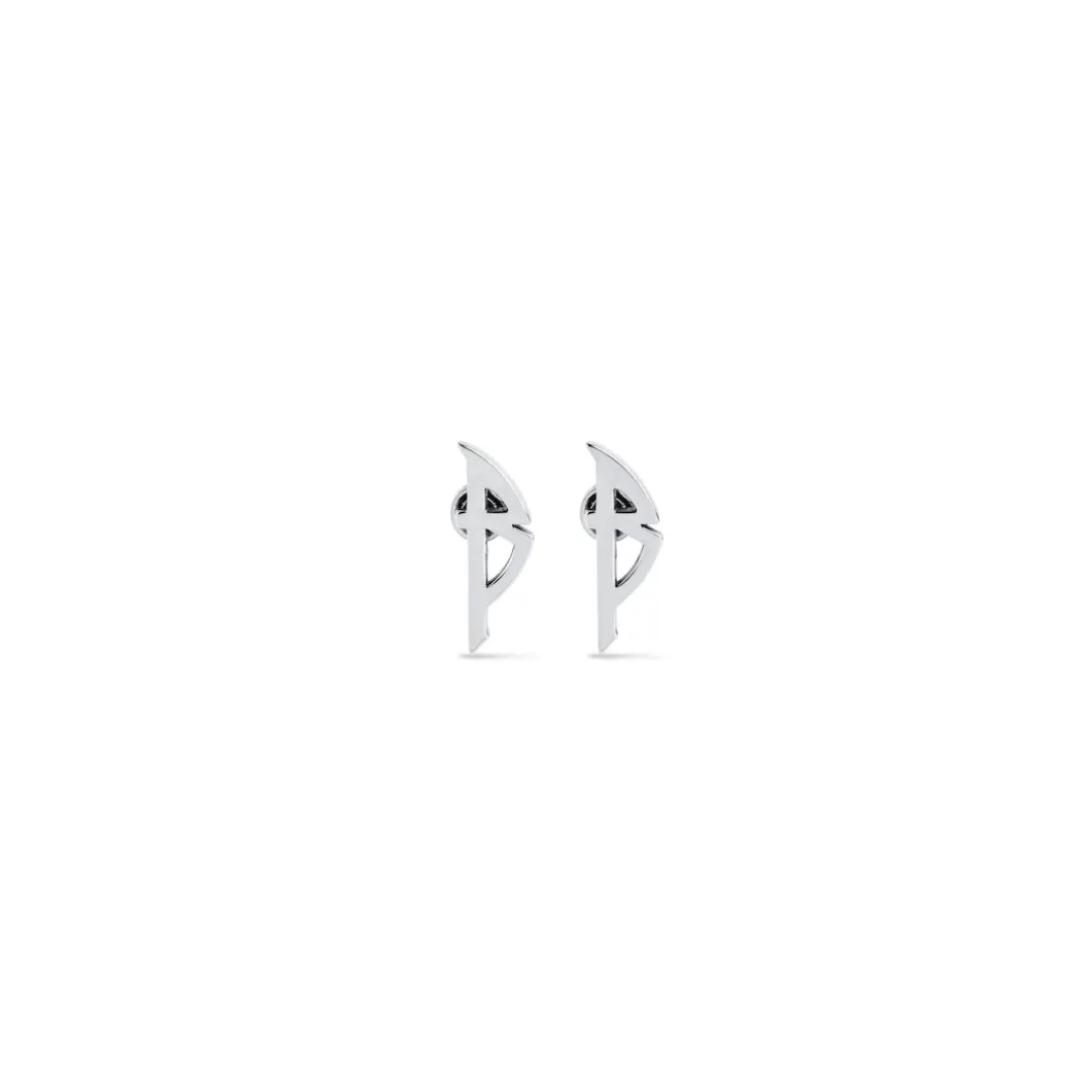 Orecchini Typo Metal in Argento