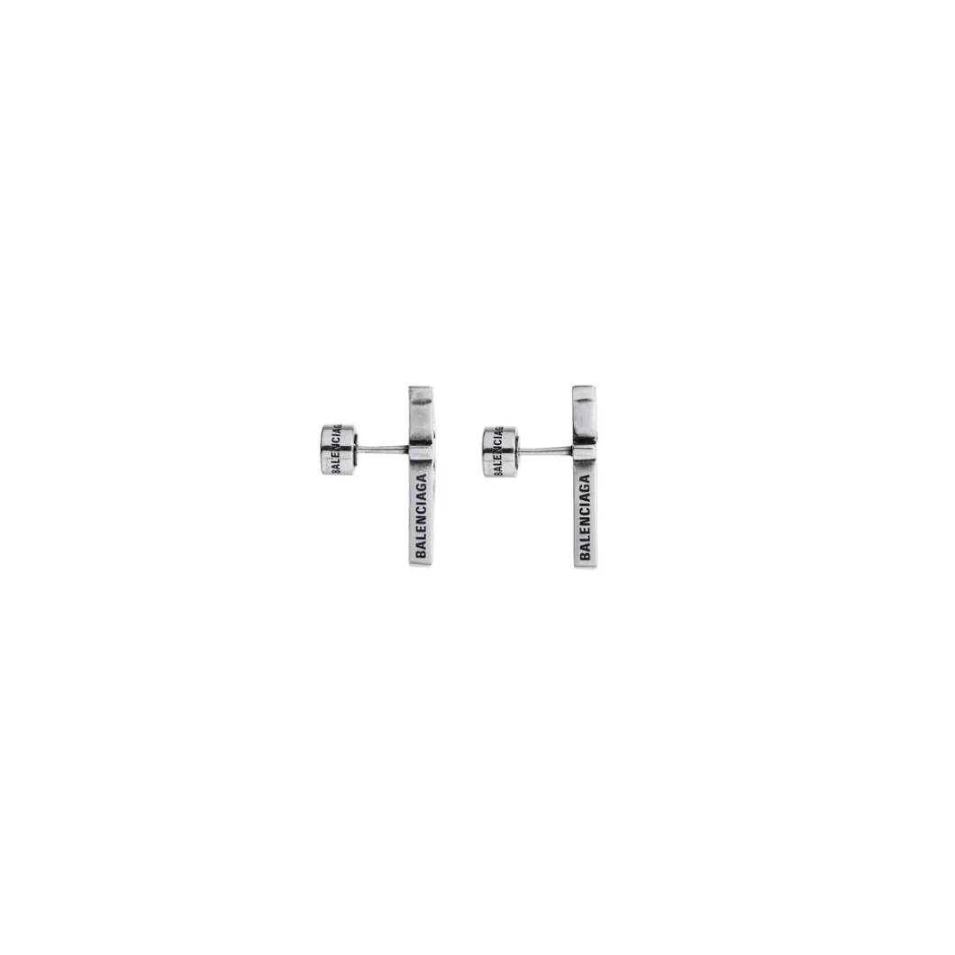 Orecchini Typo Metal in Argento