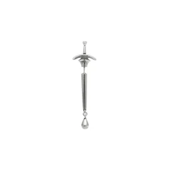 Orecchino Goth Sword  in Argento
