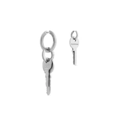 Orecchino Locker in Argento Anticato