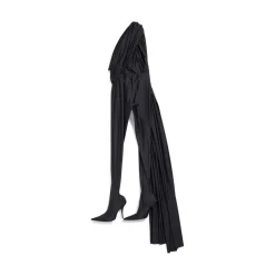 Pantabodysuit Draped da Donna in Nero