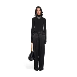 Pantaloni 5 Pocket Baggy in Nero