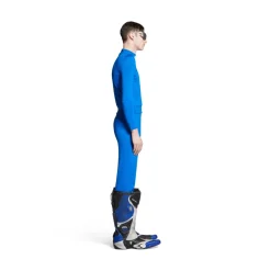 Pantaloni Aderenti A Vita Bassa in Blu