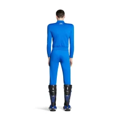 Pantaloni Aderenti A Vita Bassa in Blu