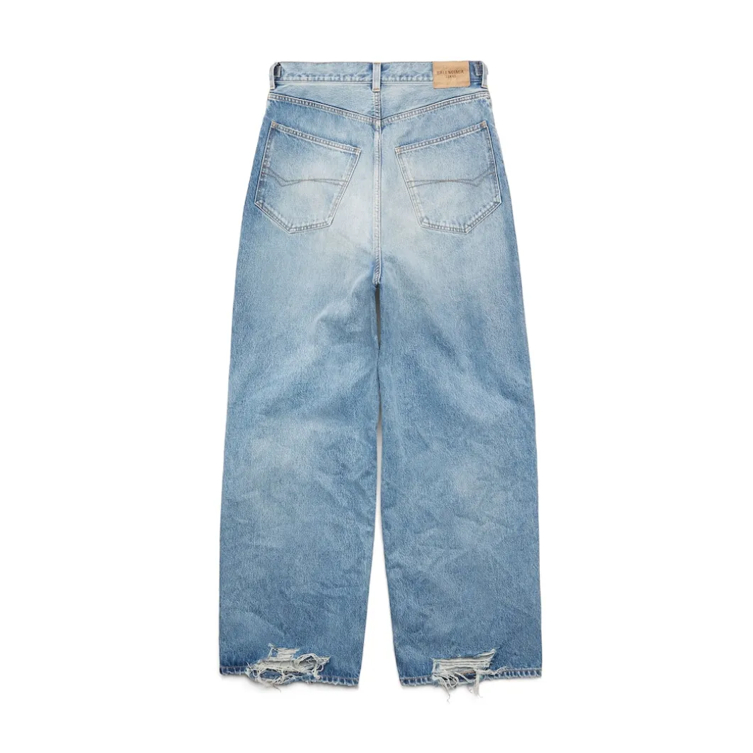 Pantaloni Baggy Destroyed Super Large in Blu