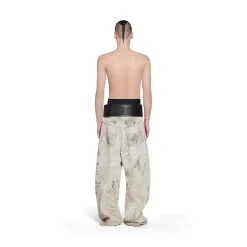 Pantaloni Baggy Graffiti in Nero