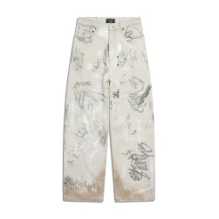 Pantaloni Baggy Graffiti in Nero