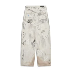 Pantaloni Baggy Graffiti in Nero