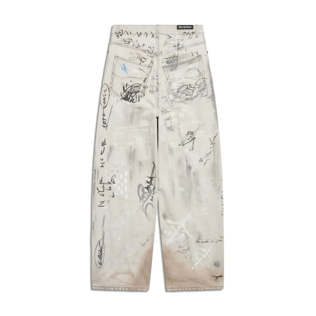 Pantaloni Baggy Graffiti in Nero