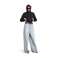 Pantaloni Baggy in Azzurro