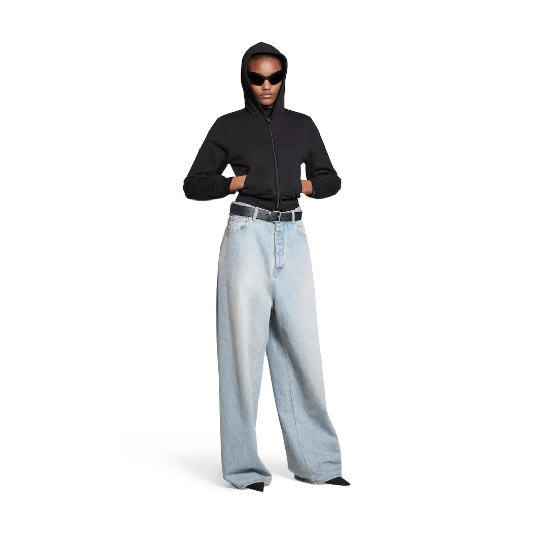Pantaloni Baggy in Azzurro
