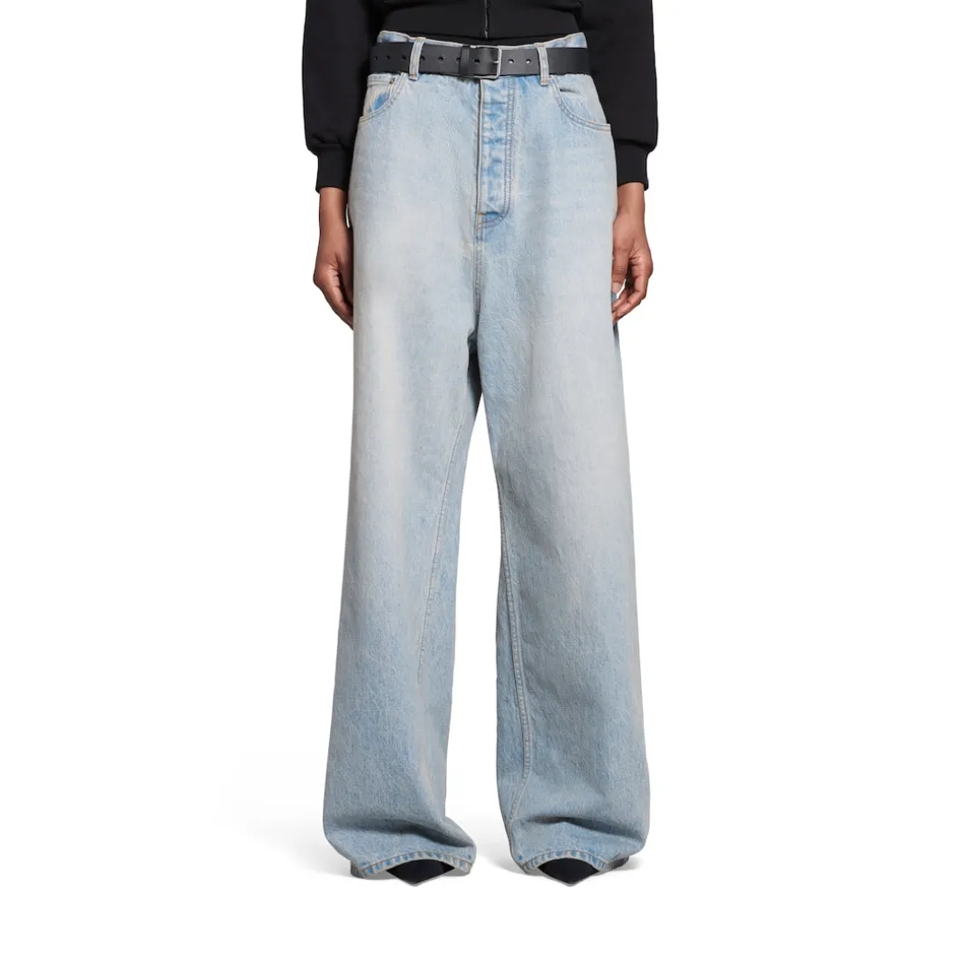 Pantaloni Baggy in Azzurro