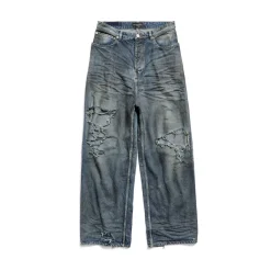 Pantaloni Baggy in Azzurro